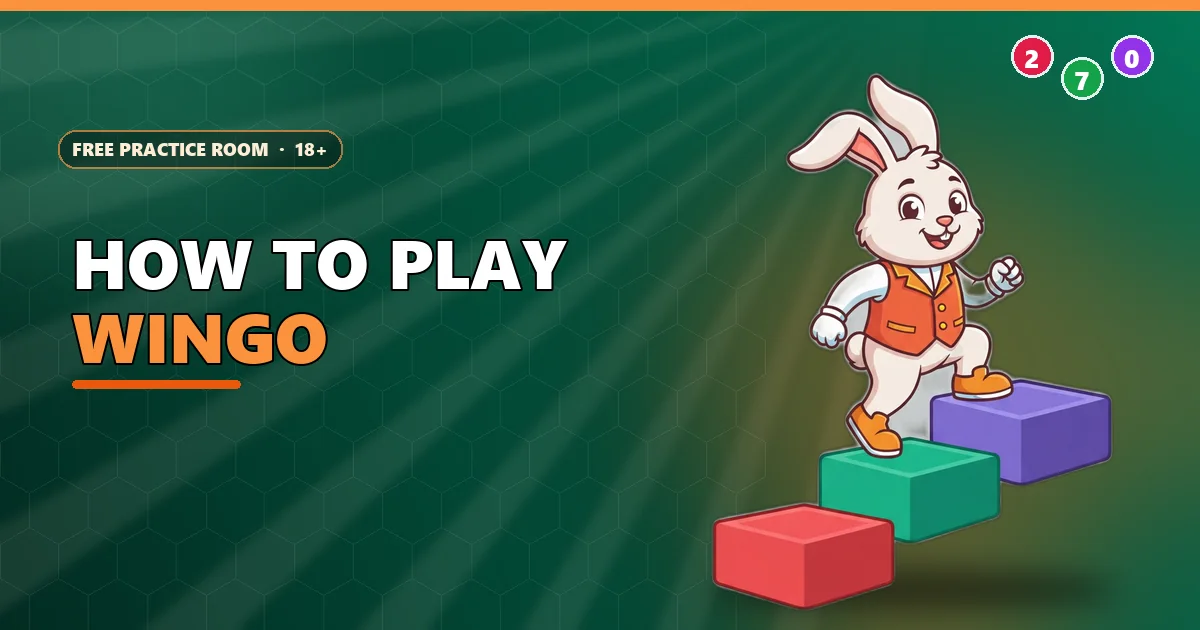 Rabbit guide climbing red, green and violet steps for the how to play Wingo guide