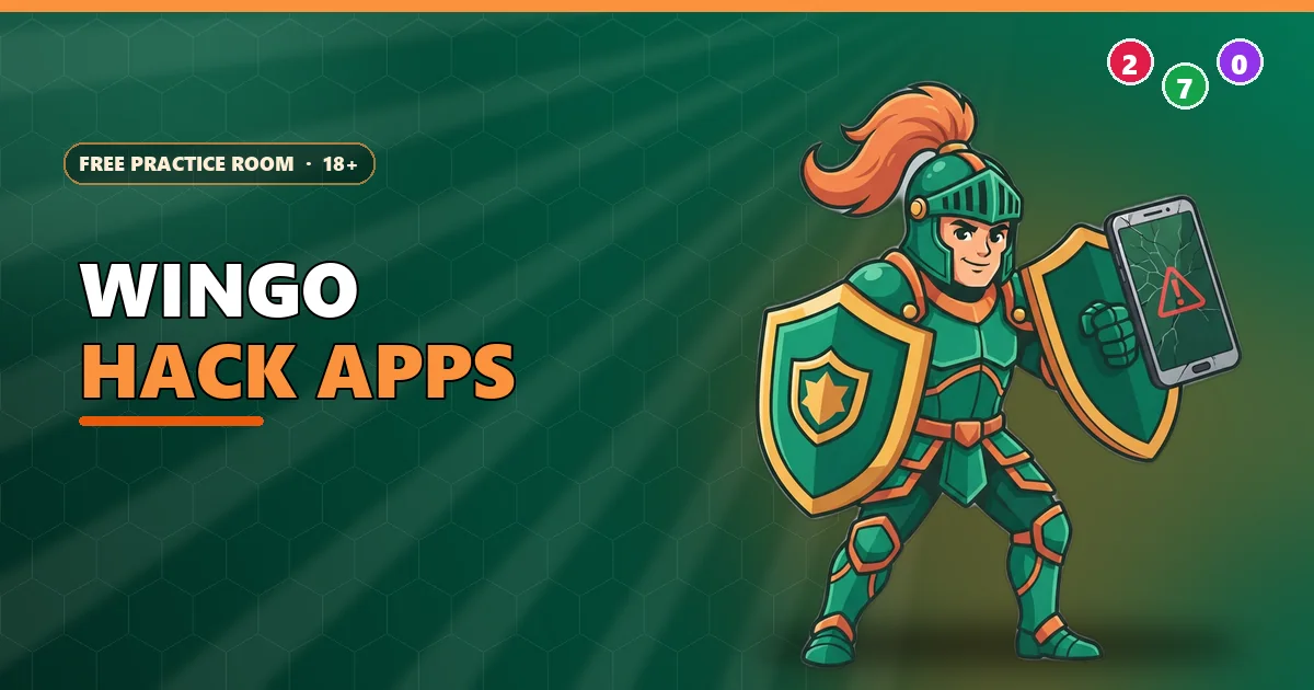 Knight raising a shield against a cracked phone for the Wingo hack apps guide
